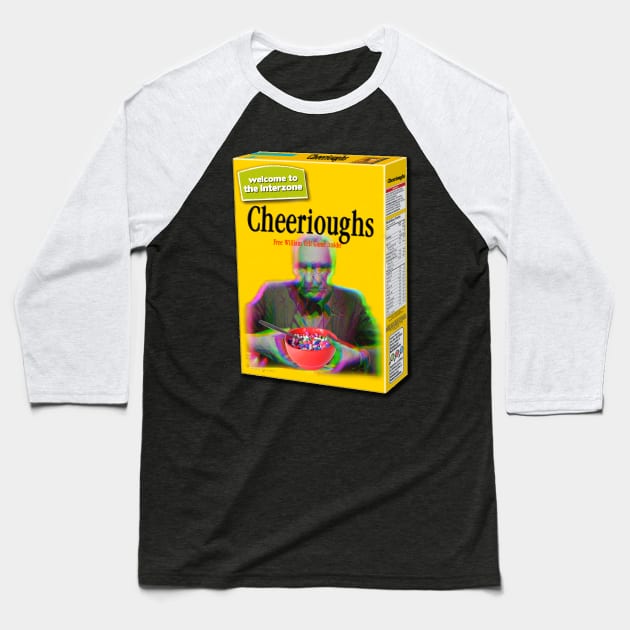 Burroughs Cereal Baseball T-Shirt by chilangopride